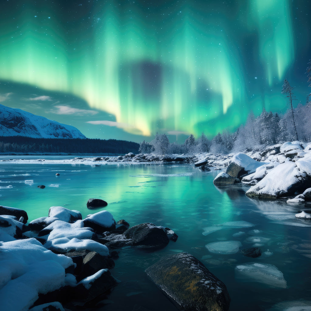 Dancing Aurora Borealis