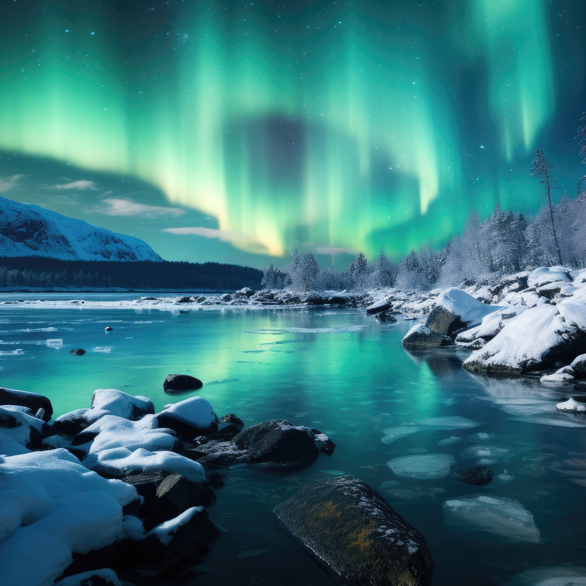Dancing Aurora Borealis