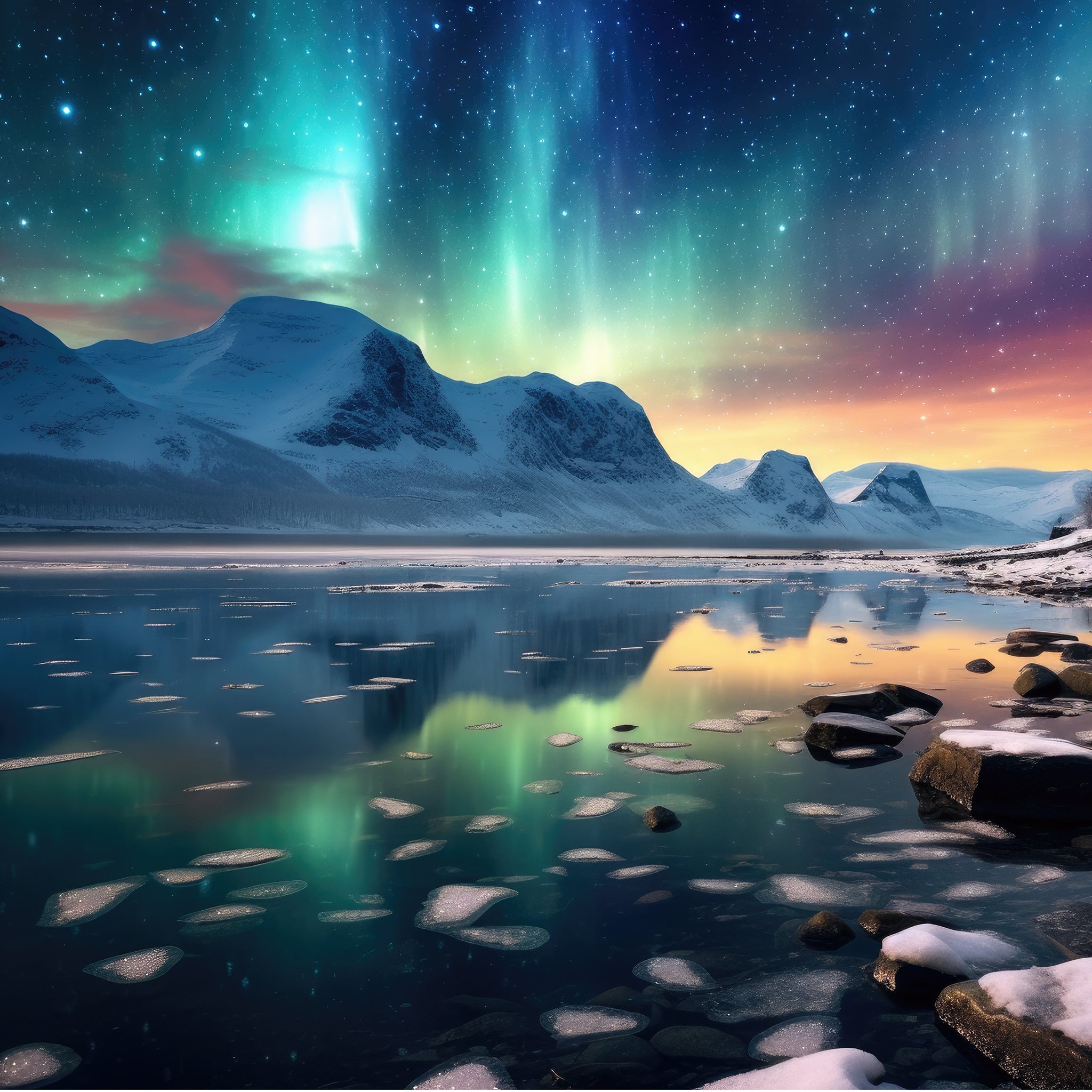 Dancing Aurora Borealis